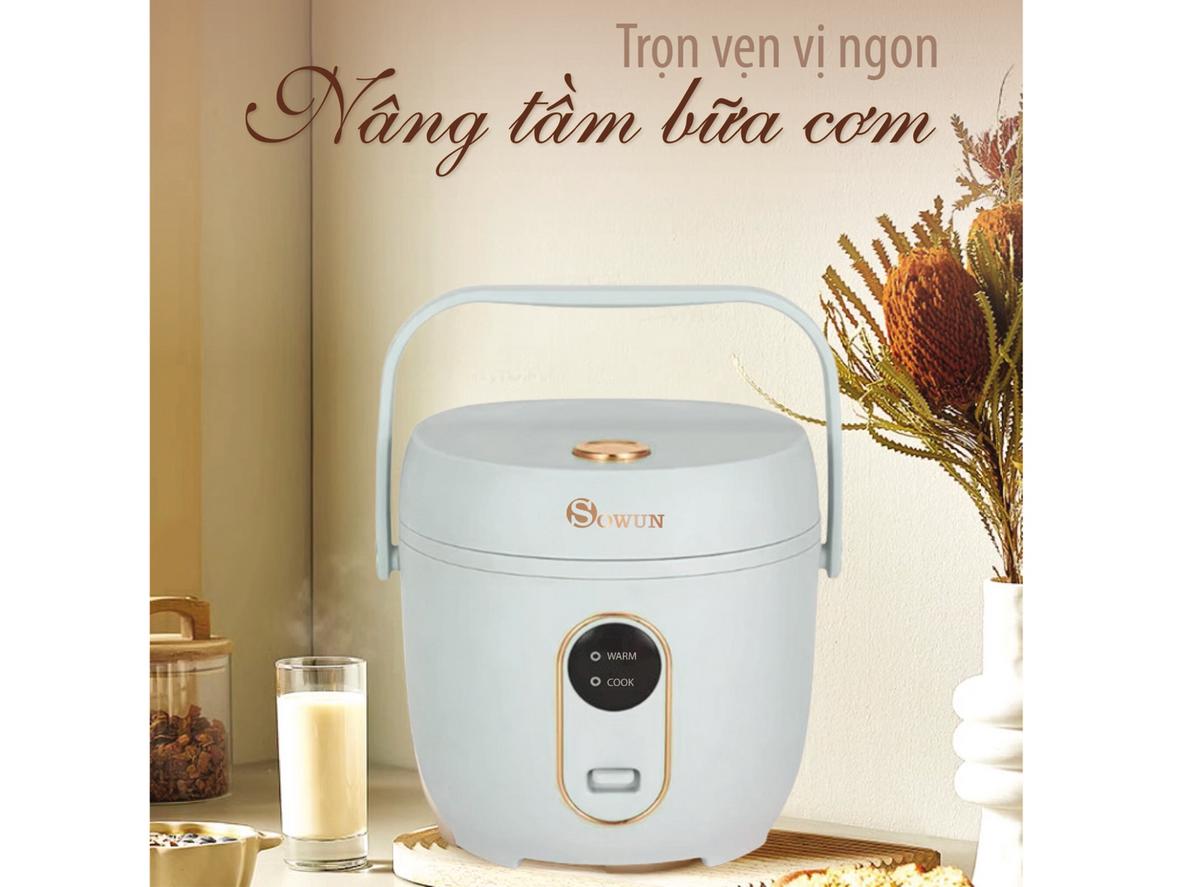 Tổng quan Nồi cơm điện nắp liền mini 0.8 lít Sowun SW 699