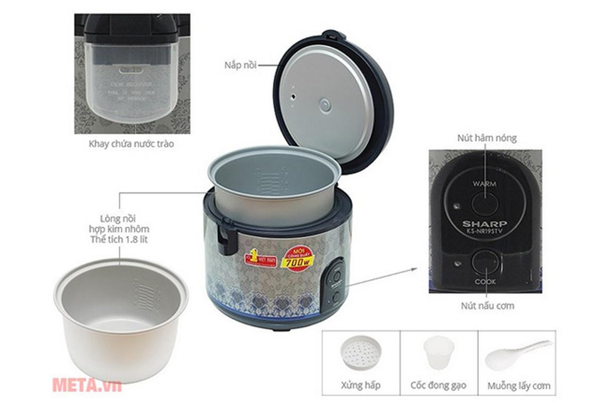Công nghệ 2D giúp cơm chín đều.