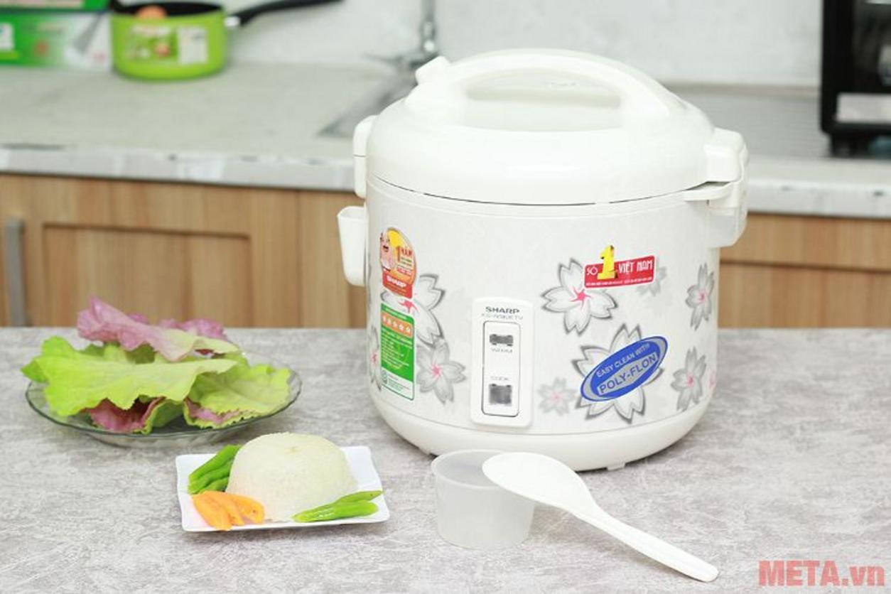 Tổng quan Nồi cơm điện Sharp KS-N182ETV/SW (1.8 lít)