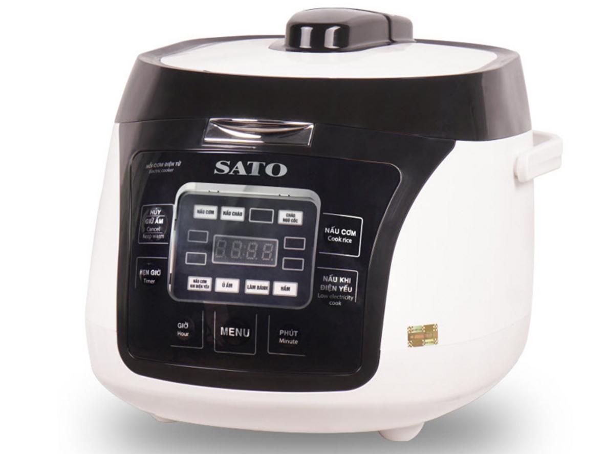Tổng quan Nồi cơm điện tử Sato 18DT017 1.8L