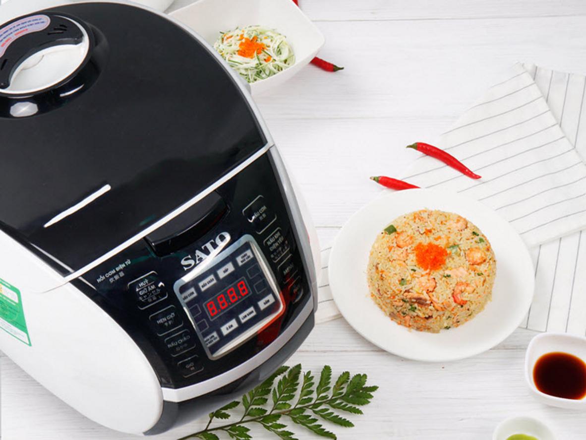 Tổng quan Nồi cơm điện tử Sato 18DT026 1.8L