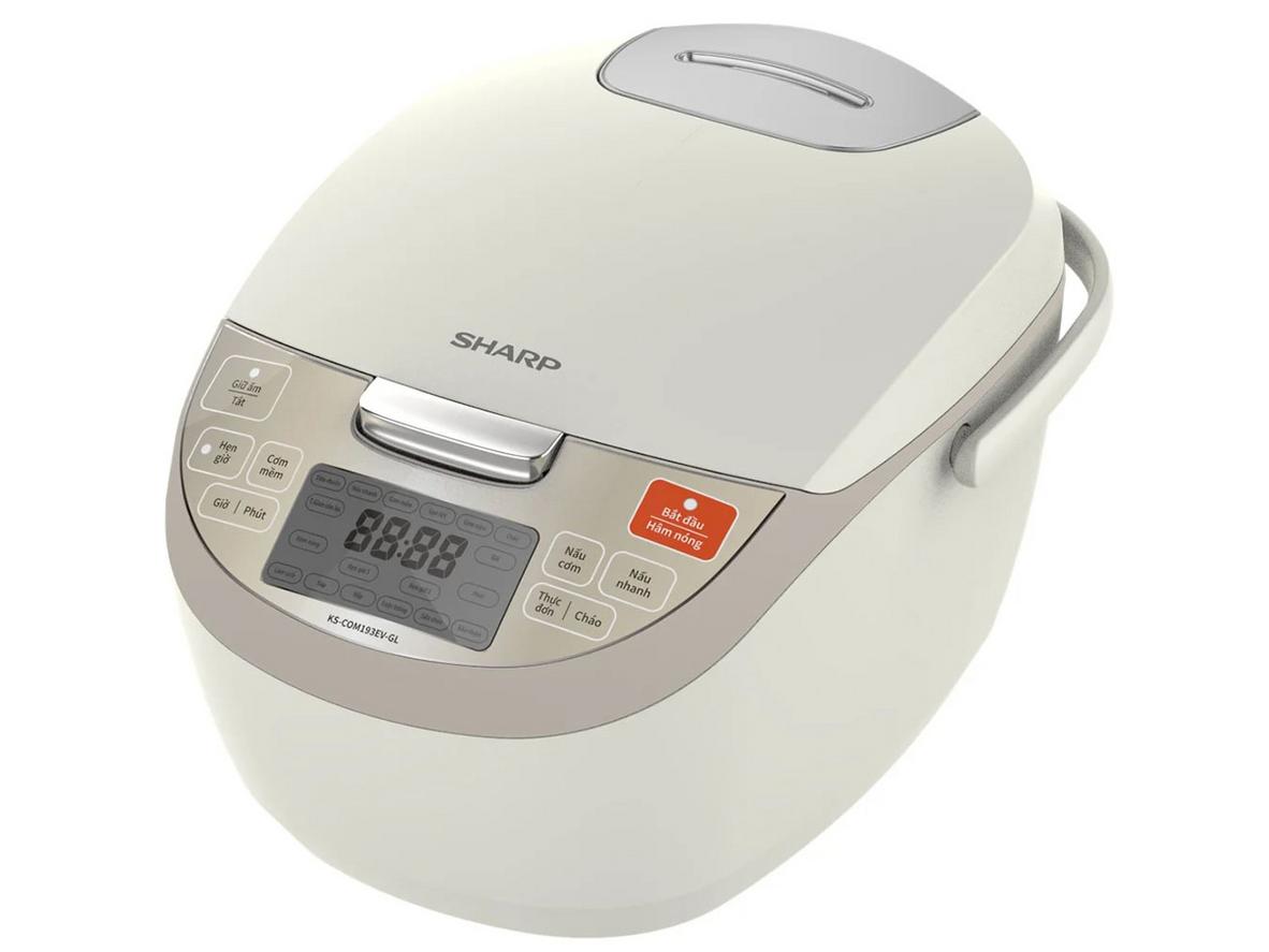 Tổng quan Nồi cơm điện tử Sharp 1.8 lít KS-COM193EV-GL
