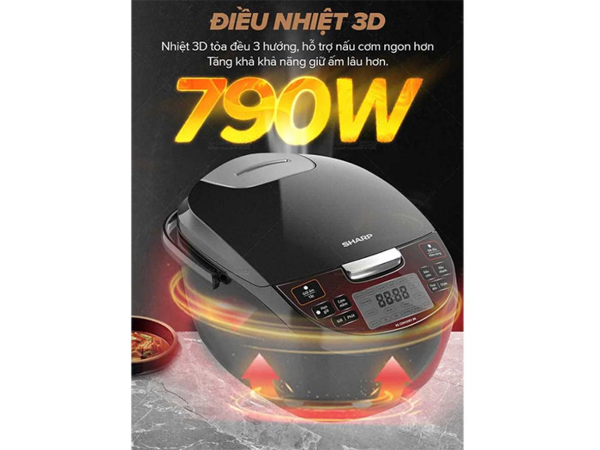 Minh hoạ Công nghệ Nhiệt 3D trên Sharp KS-COM193EV-BK