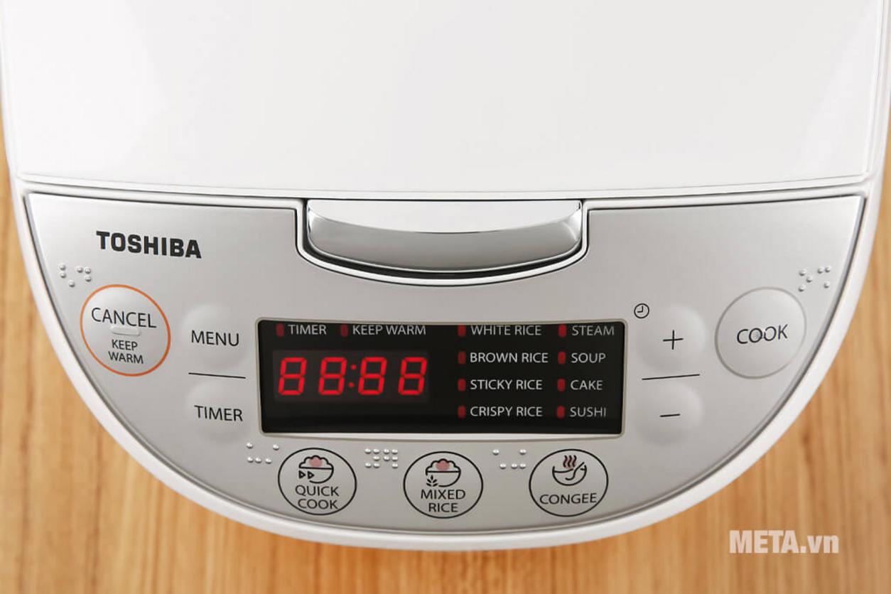 Tổng quan Nồi cơm điện tử Toshiba 1 lít RC-10DH2PV (W)
