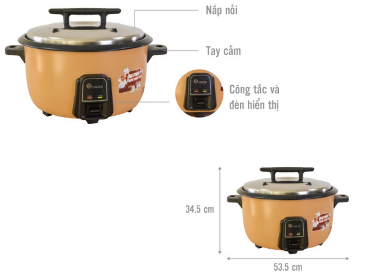 Lòng nồi 5 lớp chống dính dễ vệ sinh