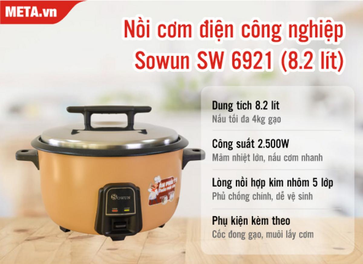 Mâm nhiệt 3 vòng Sowun SW 6921