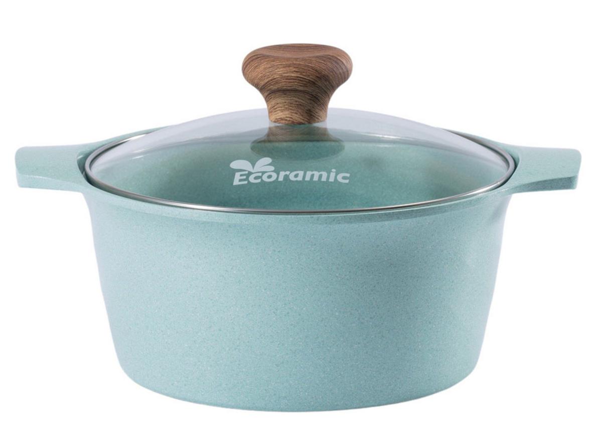 Tổng quan Nồi đúc vân đá đáy từ Ecoramic Platinum EPT-22SP - 22cm