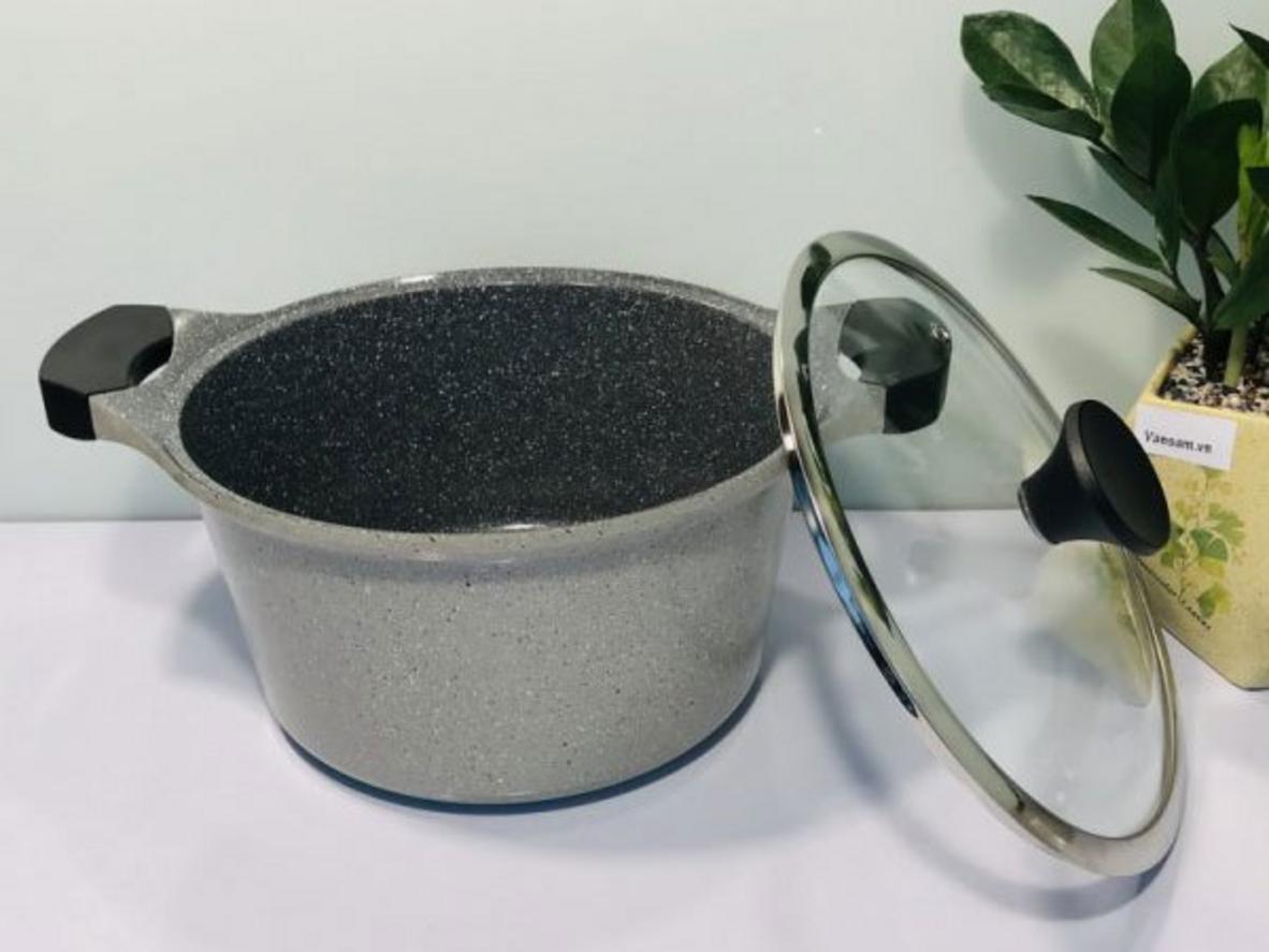 Tổng quan Nồi giả đá chống dính Lock&Lock Stone 24cm LCA6244D-IH