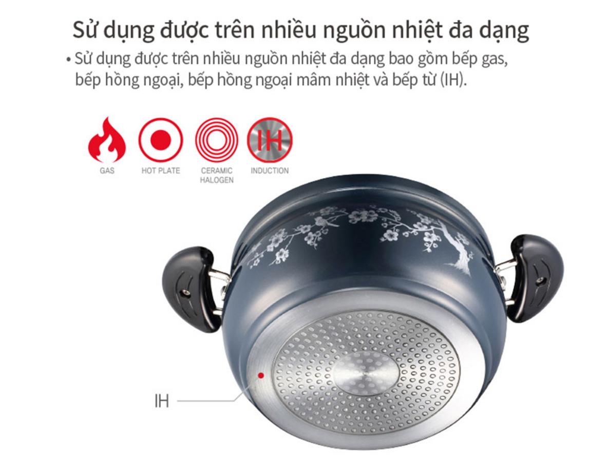 Lớp chống dính PFOA Free — an toàn & dễ lau chùi.