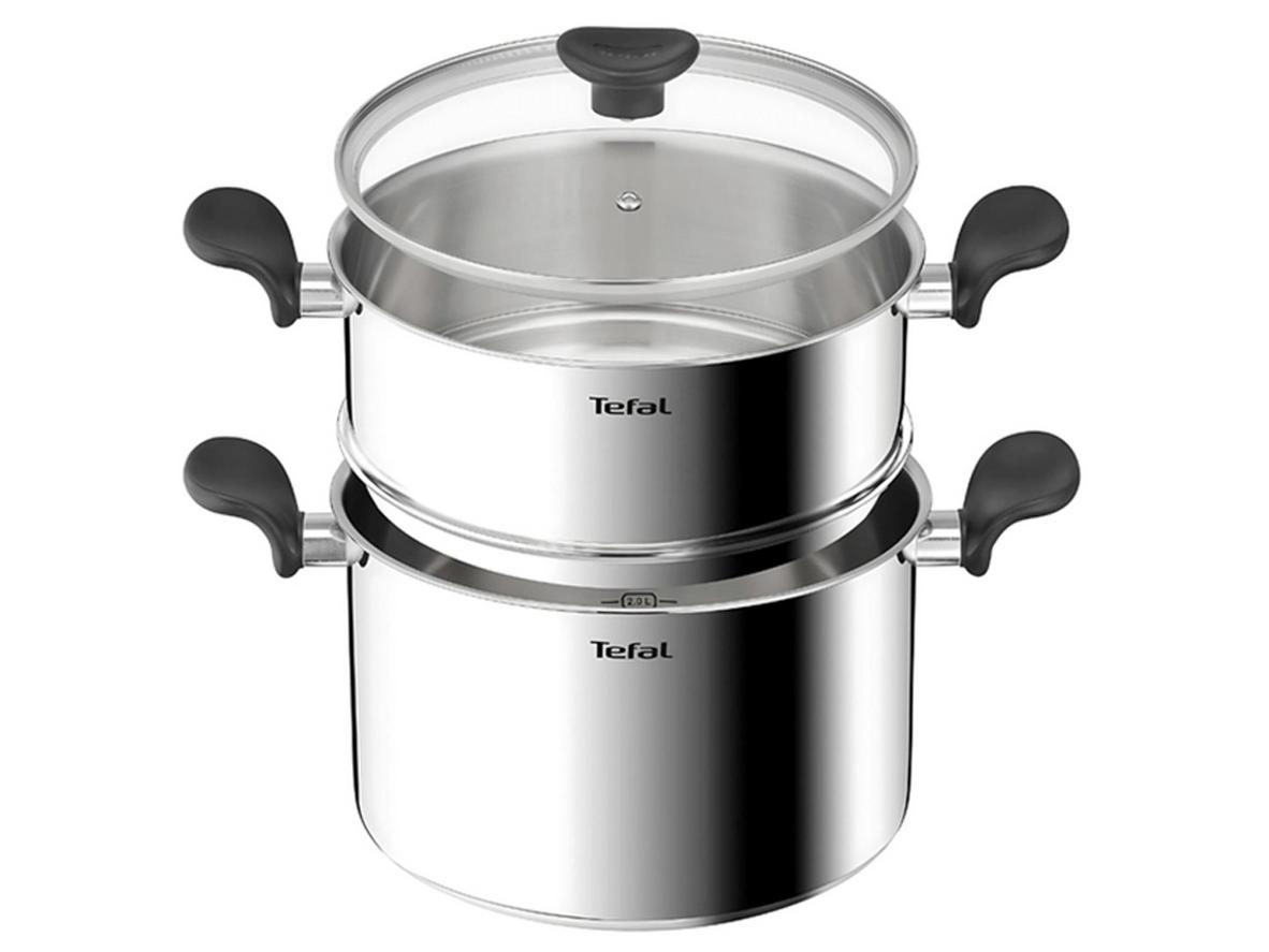 Tổng quan Nồi hấp Inox Tefal E3089504 24cm