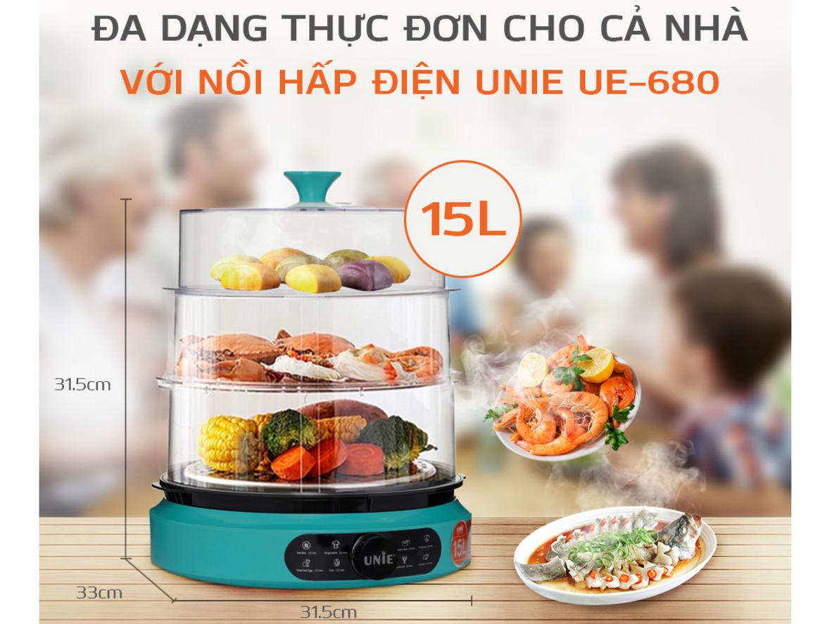 Công suất mạnh — hơi nóng nhanh, chín đều