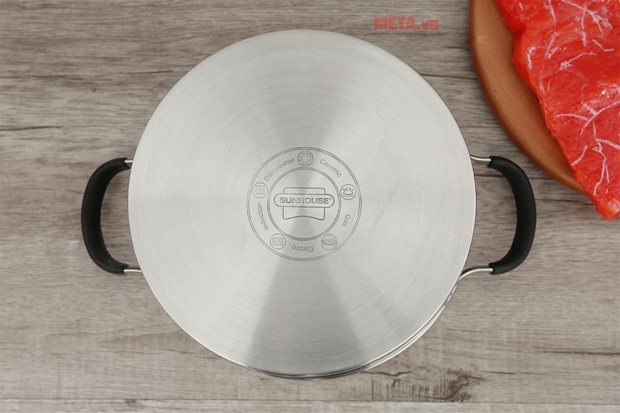 Tổng quan Nồi inox 5 đáy Sunhouse SHG24324 (24cm)