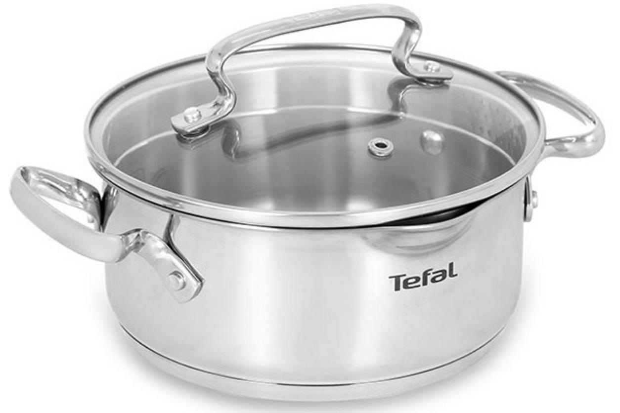 Tổng quan Nồi inox nắp kính 18cm Tefal Duetto Plus G7194355 / G7194356