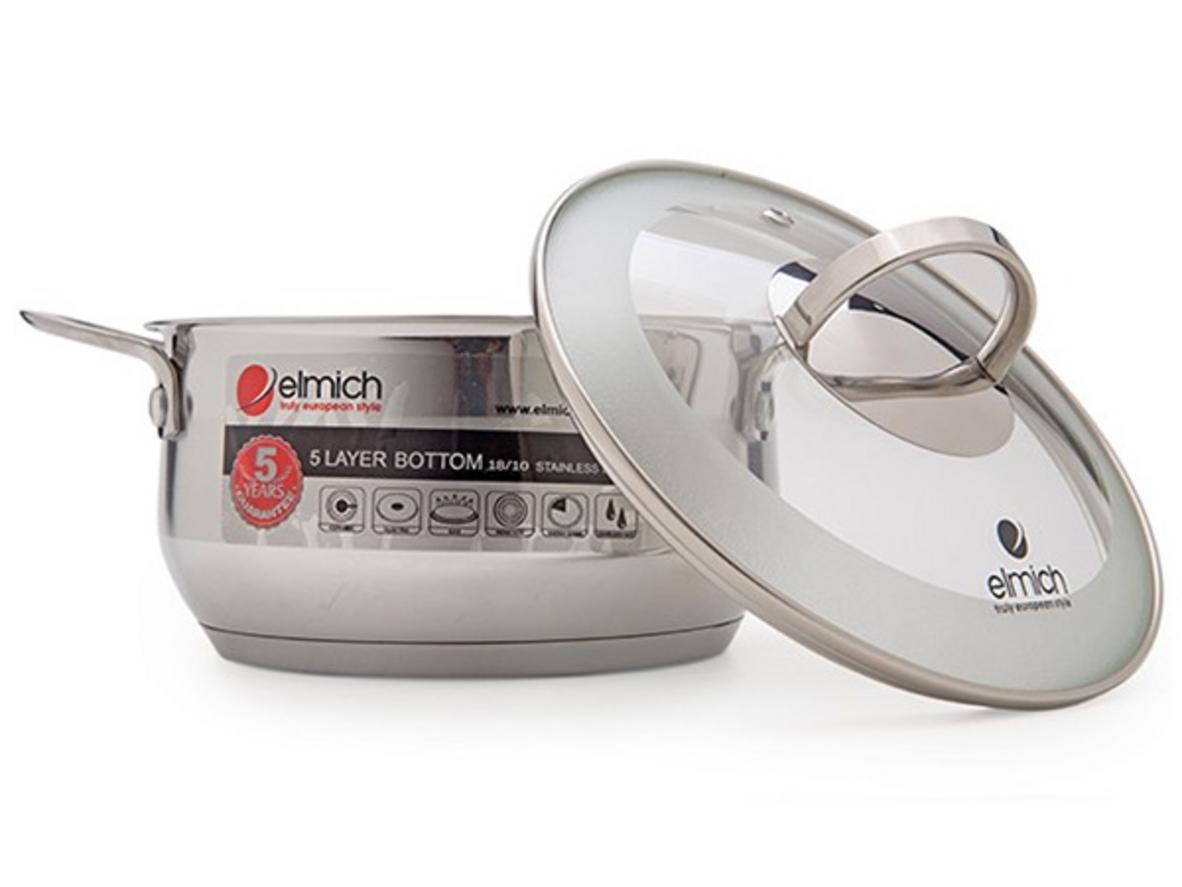 Tổng quan Nồi inox nắp kính Celestine Elmich 22cm - 2355277