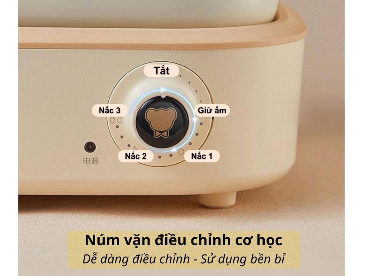 7-in-1 + nắp kính tháo rời — nấu đa món dễ dàng