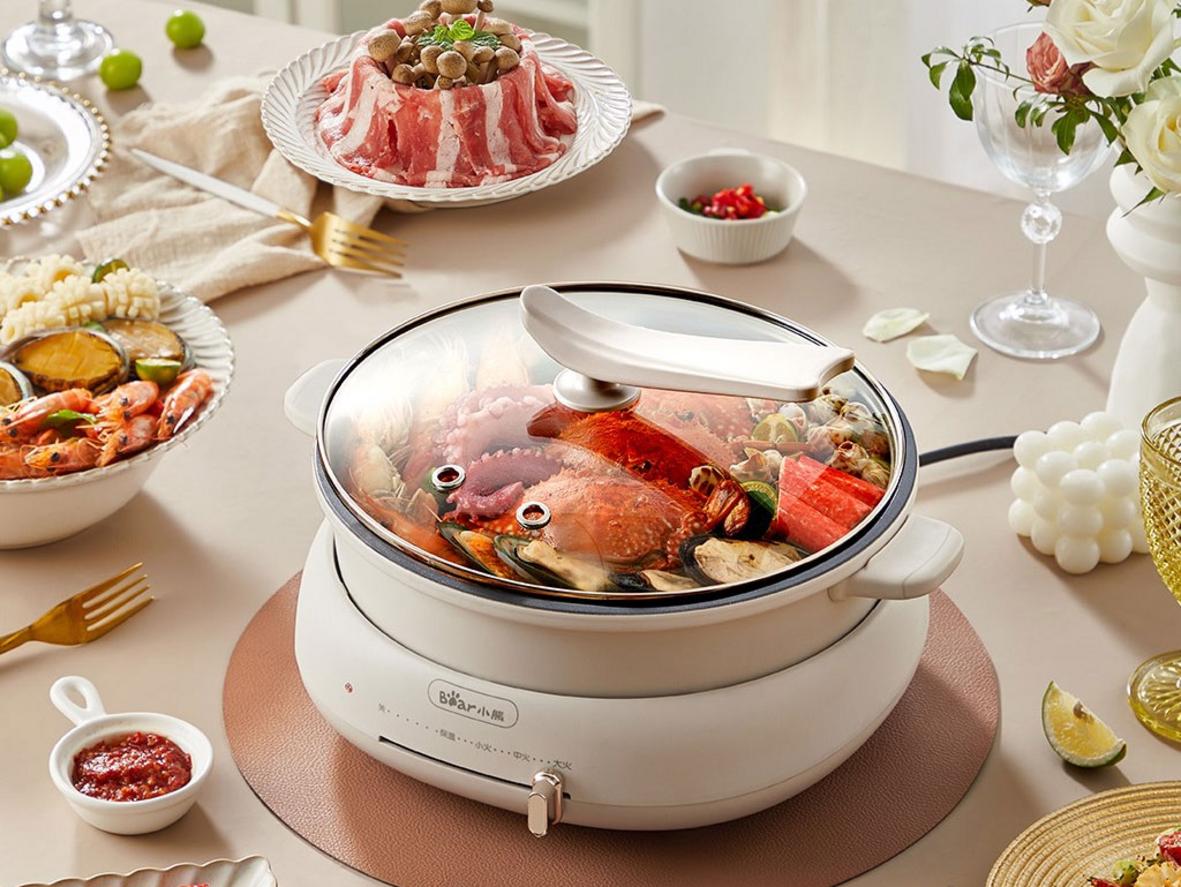 Đáy nhiệt Ø188mm truyền nhiệt đều, sôi nhanh.