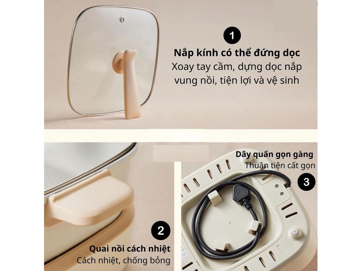 Tổng quan Nồi lẩu điện Bear DHG-C40M1