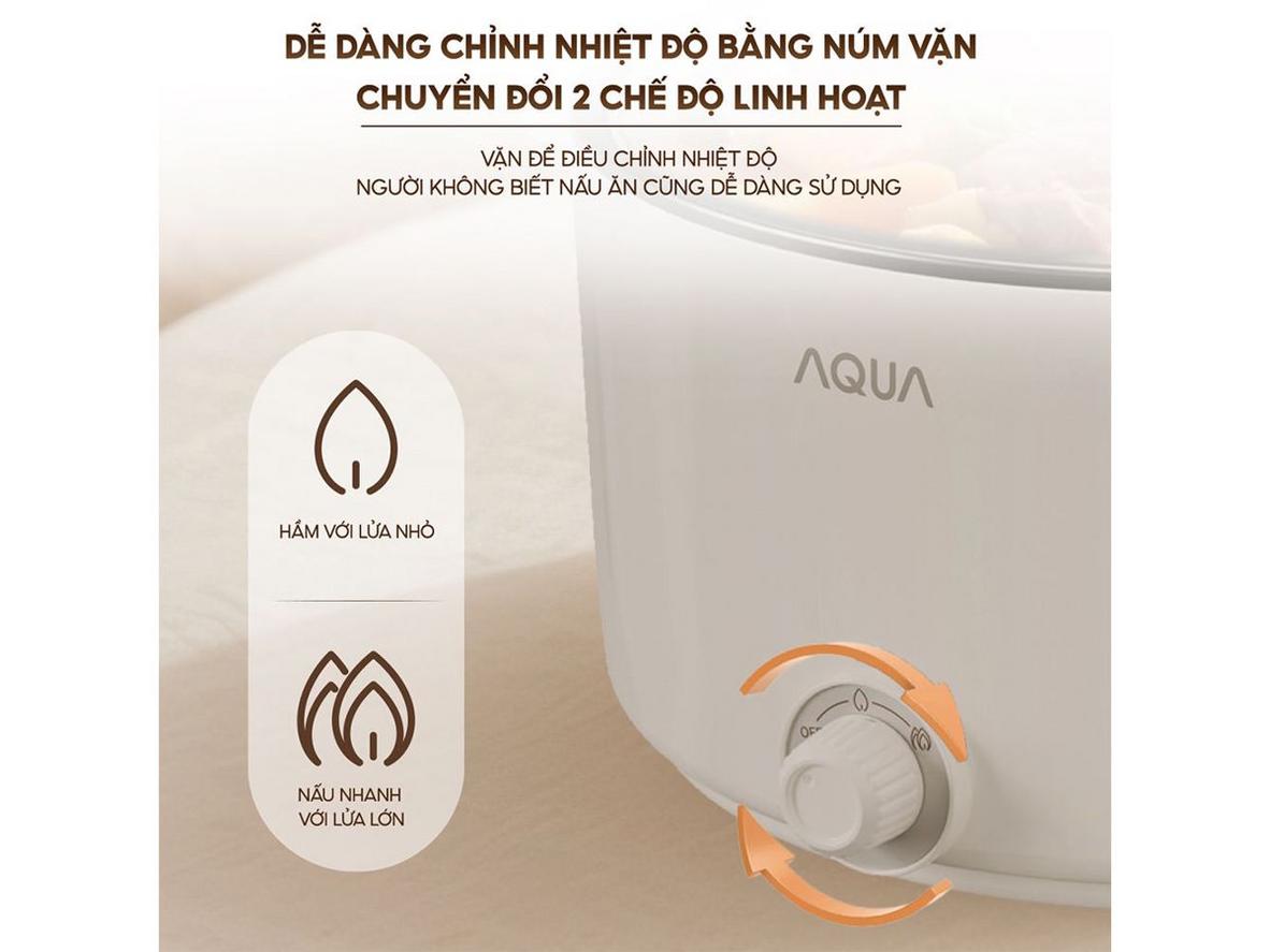 Tổng quan Nồi lẩu điện đa năng Aqua AQS-EP3Y 2.4 lít