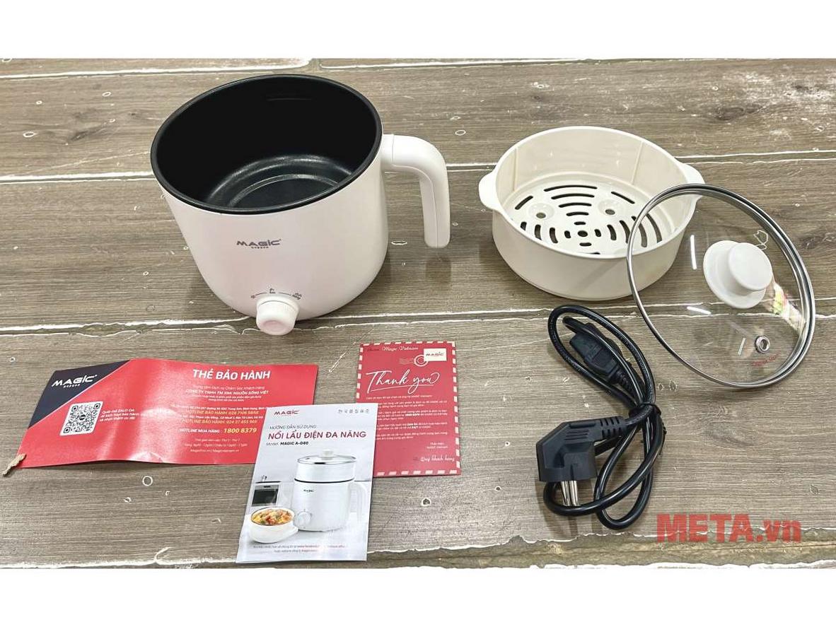 600W và 2 mức nhiệt tiện lợi