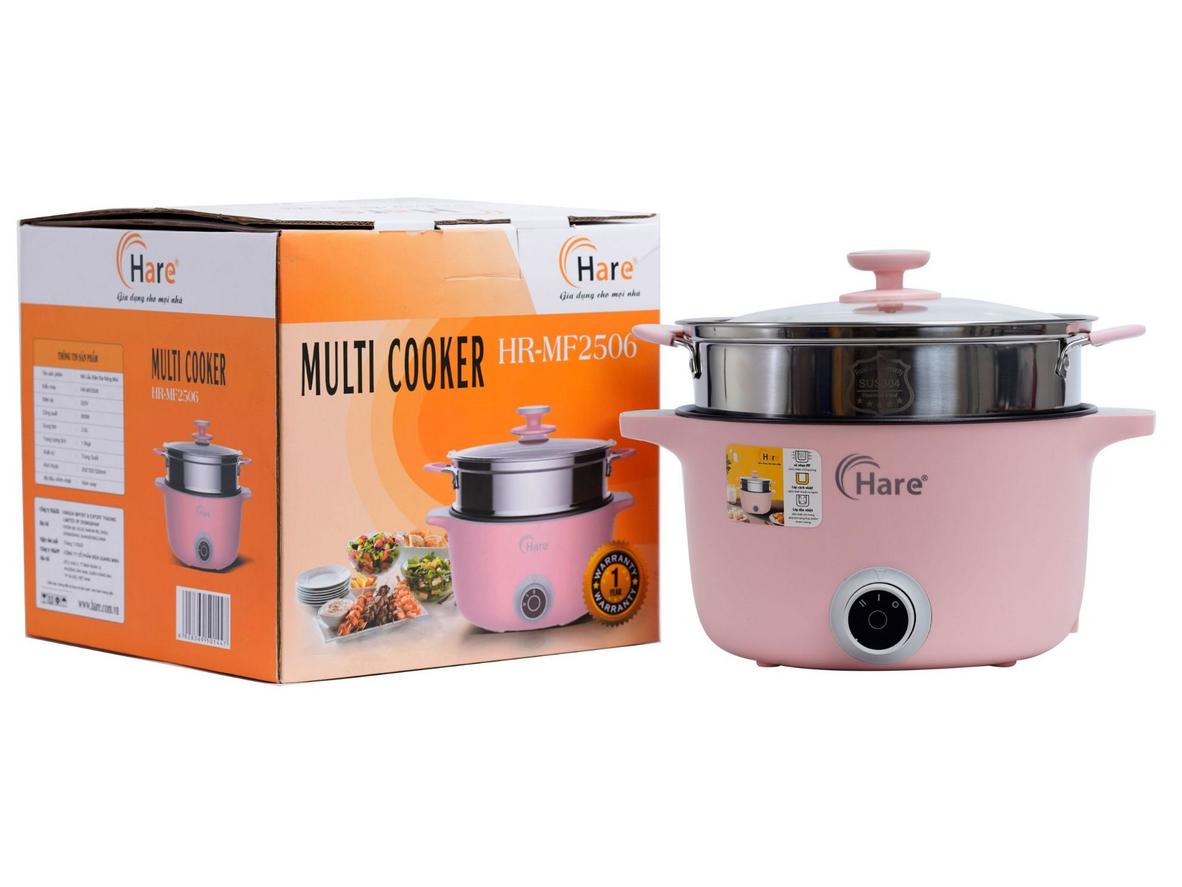 Tổng quan Nồi lẩu điện đa năng mini Hare HR-MF2506 (2.5 lít)