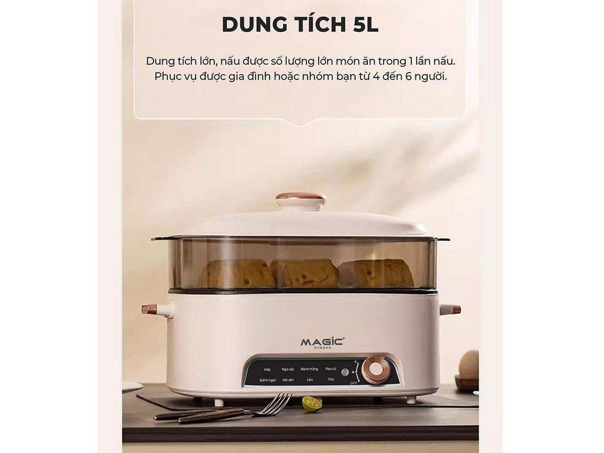 Tổng quan Nồi lẩu hấp hơi thủy nhiệt Magic A-090
