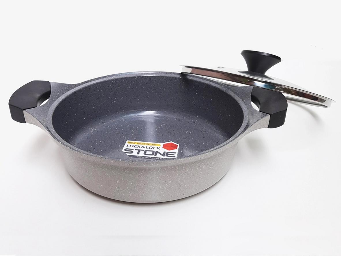 Lòng chống dính Marble 7 lớp: nấu ít dầu, dễ vệ sinh