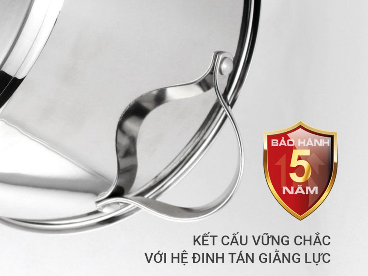 Tổng quan Nồi luộc gà inox 304 5 đáy Kalpen Lermat L28 (12.5 lít)