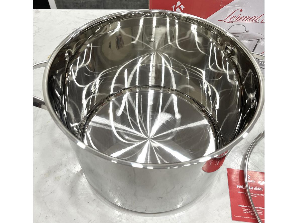 Tổng quan Nồi luộc gà inox 304 5 đáy Kalpen Lermat L30 (15.5 lít)