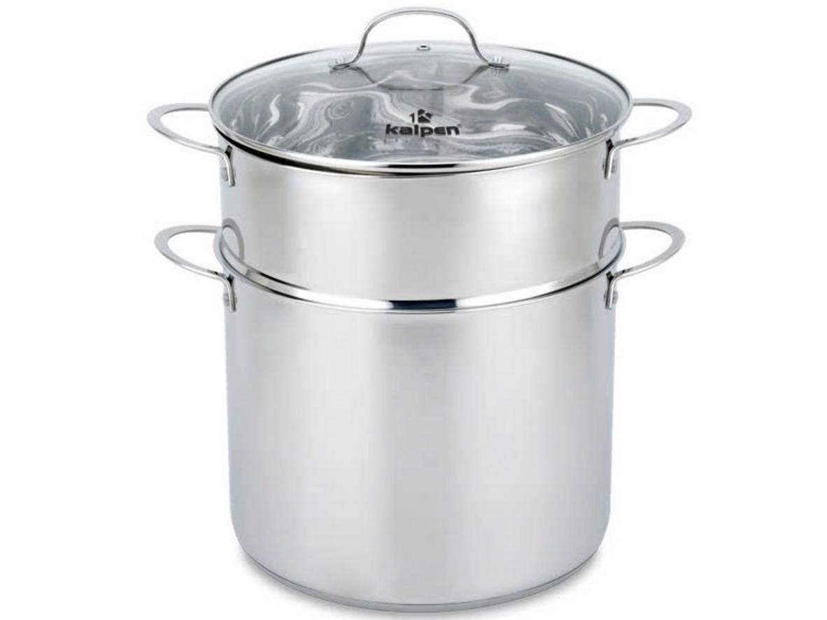 Tổng quan Nồi luộc gà Inox kèm xửng hấp Kalpen Lermat L30Pro