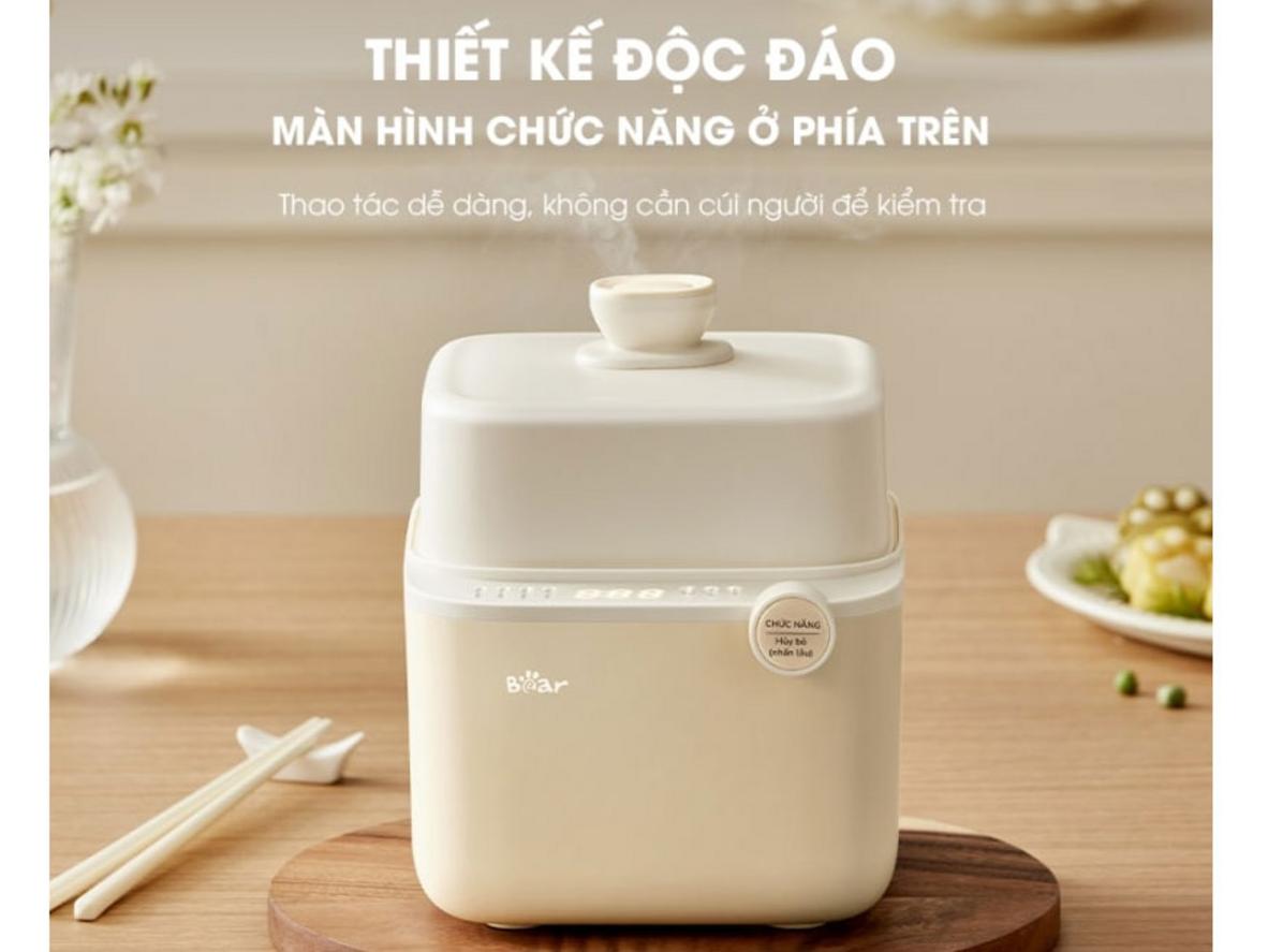 Tổng quan Nồi nấu chậm Bear SB-NNC08 (0.8 lít)