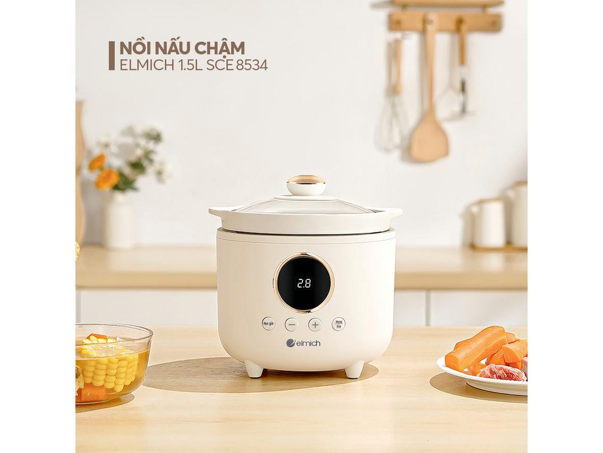 Lòng nồi sứ tháo rời dễ vệ sinh.