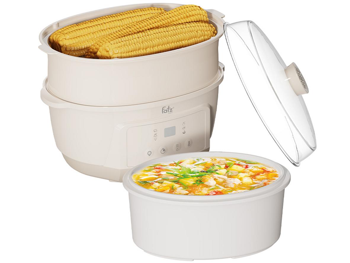 Tổng quan Nồi nấu chậm hấp hầm đa năng 7 trong 1 Fatzbaby Stew 6