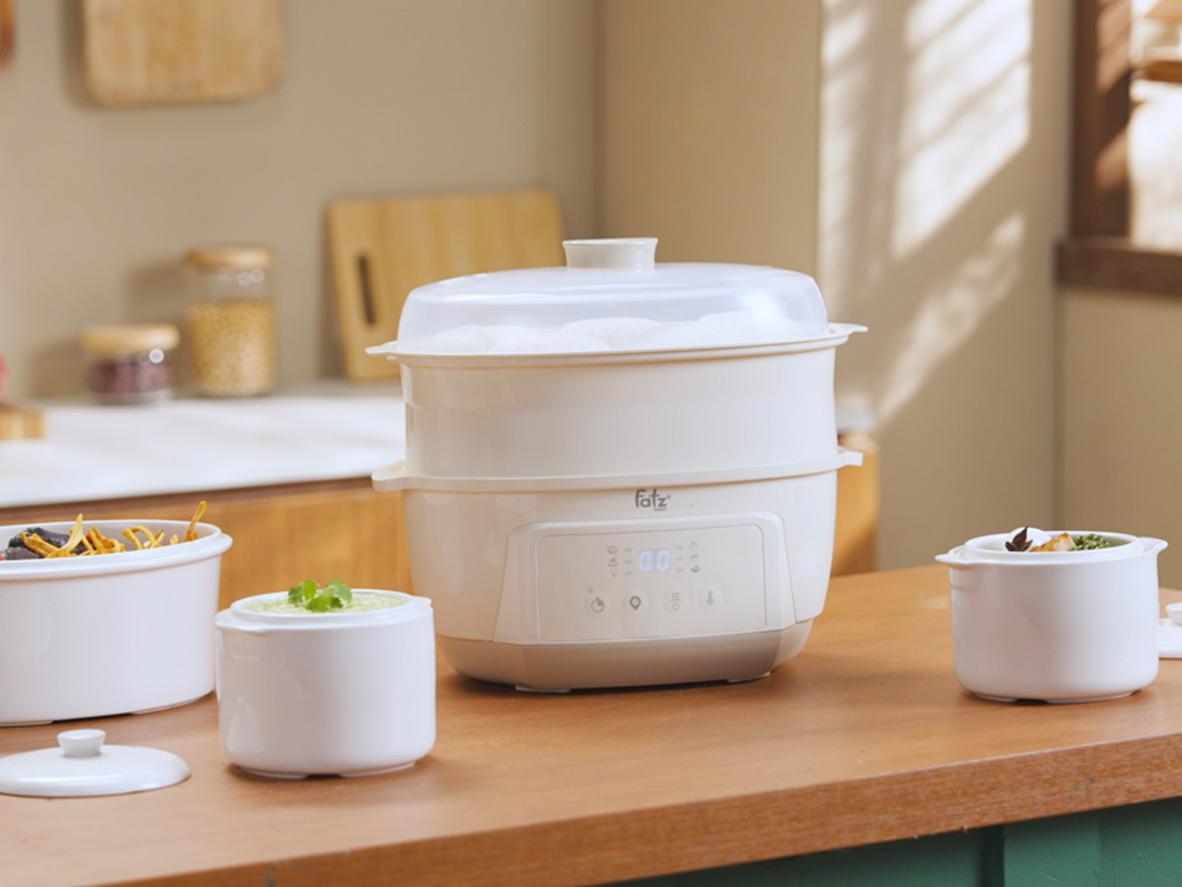 Tổng quan Nồi nấu chậm hấp hầm đa năng 7 trong 1 Fatzbaby Stew 6
