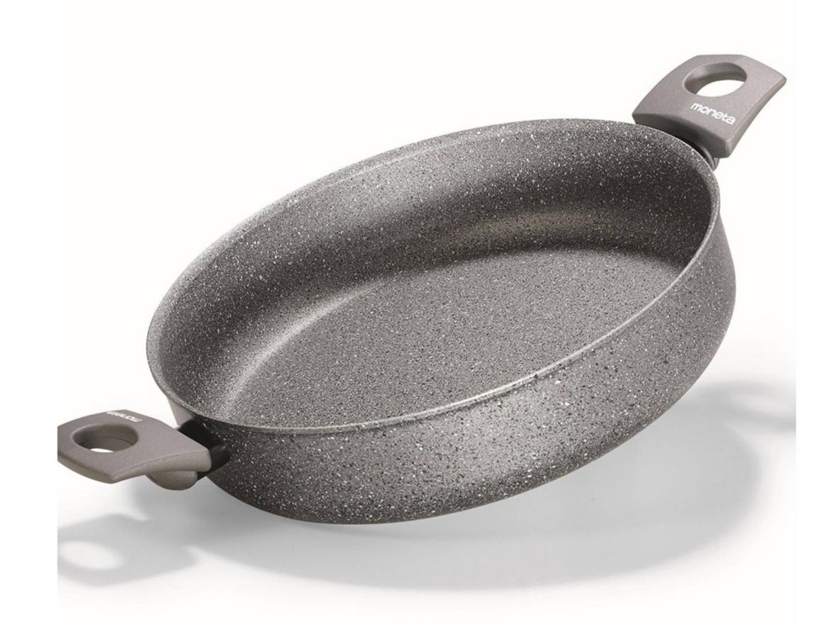 Tổng quan Nồi nấu tráng phủ 3 lớp chống dính Moneta Greystone 28cm