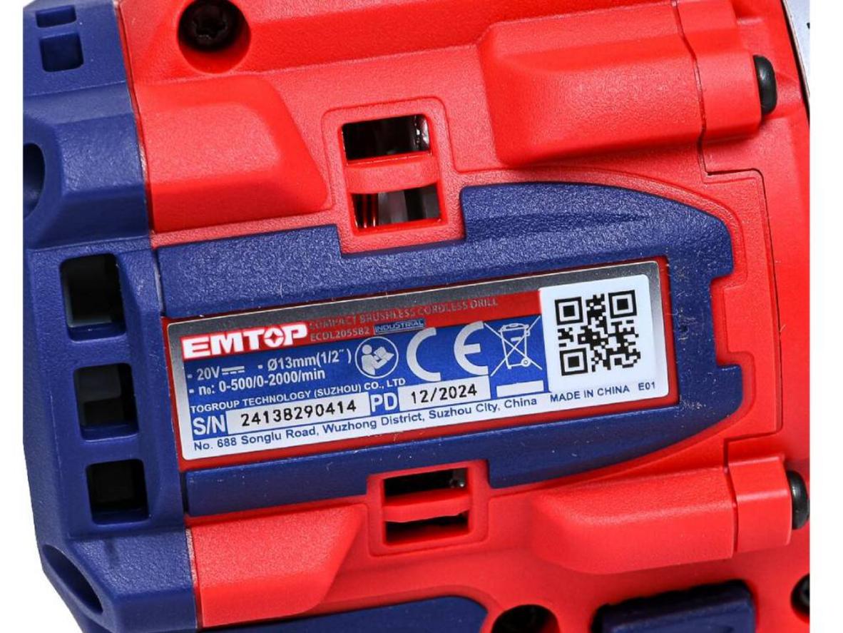 Pin 20V 2.0Ah, đầu kẹp Autolock 13mm và bộ 47 phụ kiện