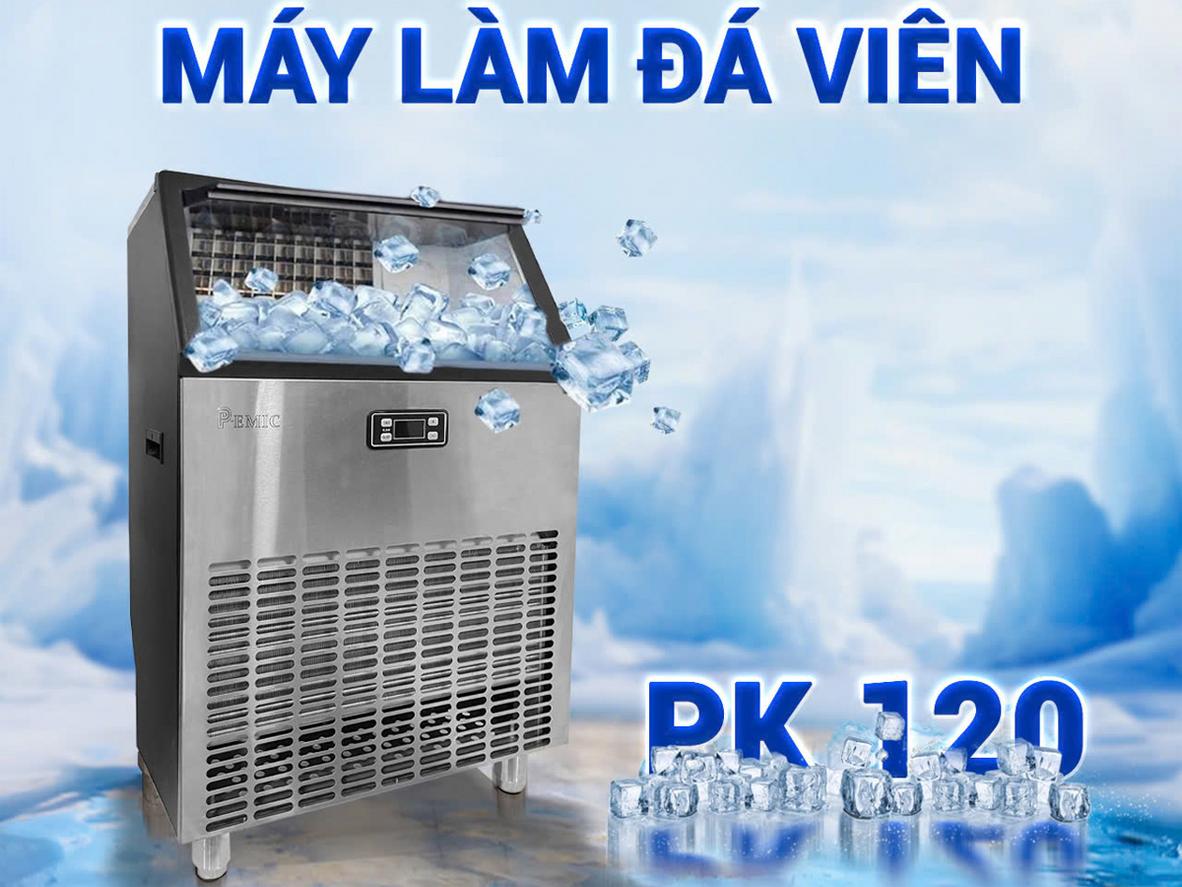 Sản lượng 120kg/24h và thùng chứa ~40kg