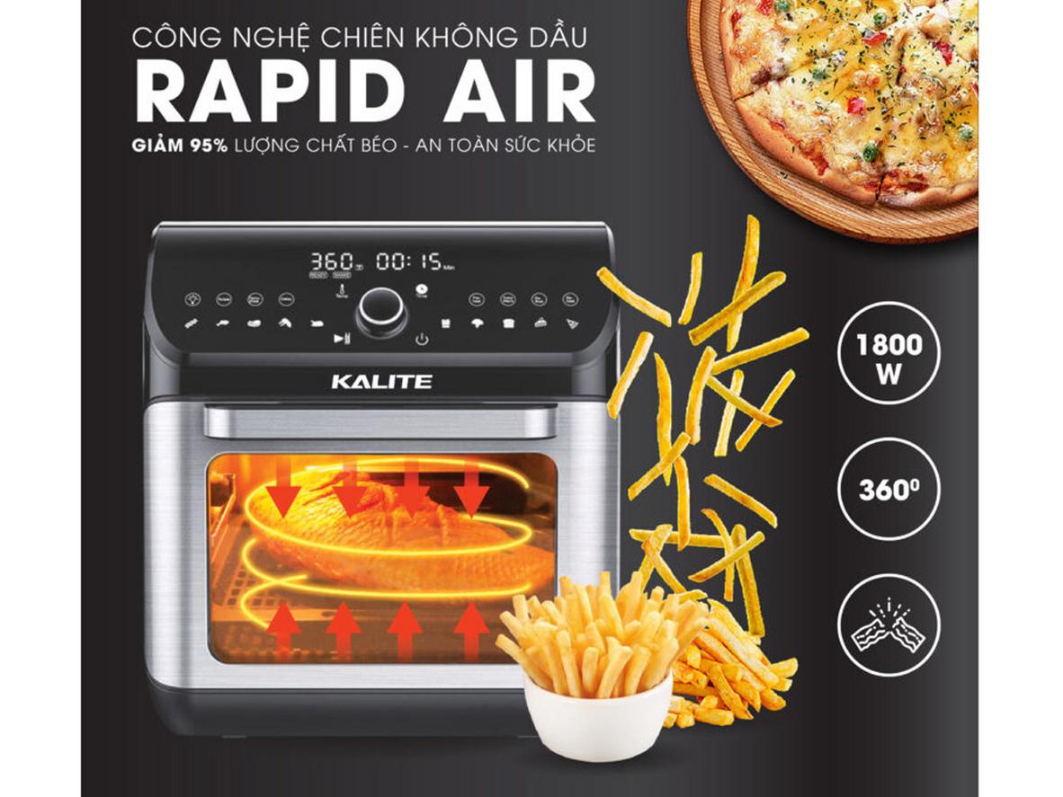 Công nghệ Rapid Air giảm dầu mỡ, giữ thức ăn giòn