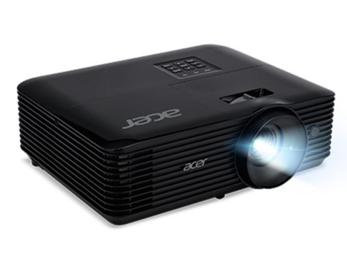 Ảnh minh họa slide PowerPoint và văn bản hiển thị sắc nét trên màn chiếu 100-120 inch.