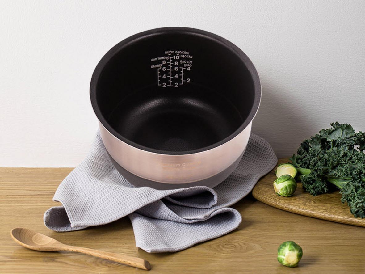Lòng nồi hợp kim nhôm dày, phủ chống dính