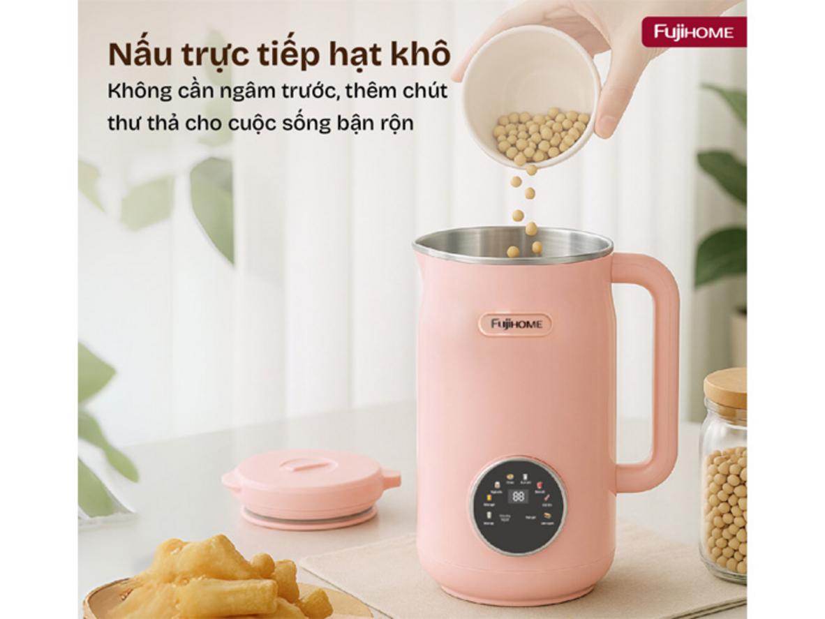 Dung tích xay 1.2L, đun 1.5L — phù hợp 4–6 người
