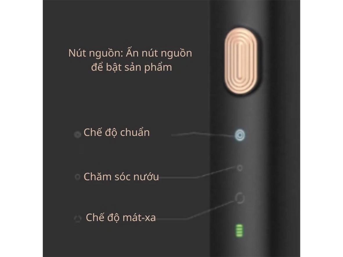 Công nghệ Sonic 31.000 rung/phút giúp làm sạch sâu.