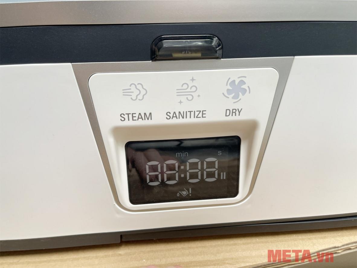 Steam I‑Blue tạo hơi nước tự nhiên, an toàn cho mọi loại vải (lụa/len/vest).