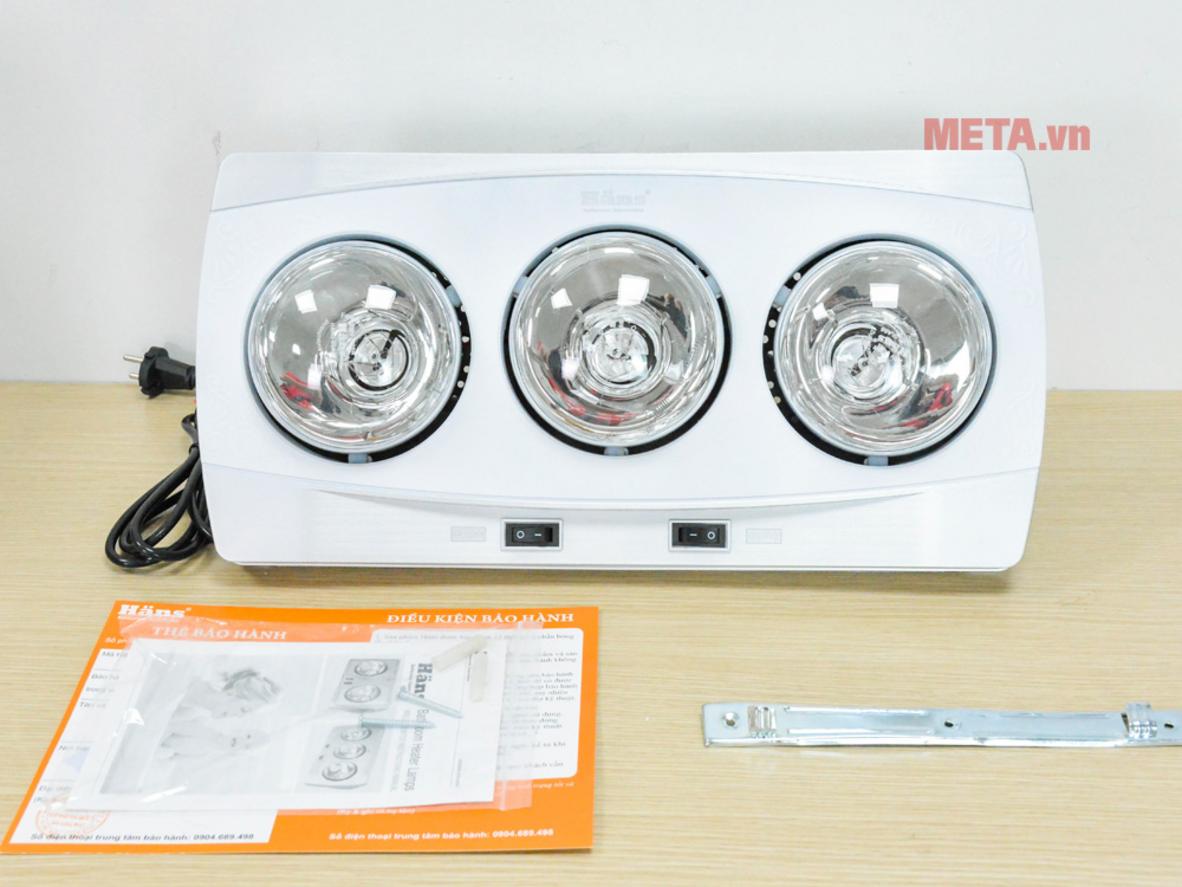 Công suất 275W mỗi bóng — làm ấm nhanh cho phòng tắm 4–6 m²