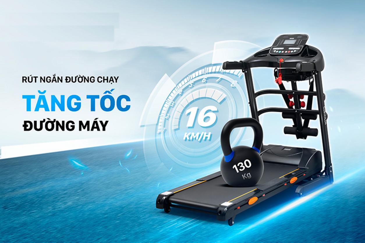 Thảm chạy cao cấp và giảm chấn silicon bảo vệ khớp