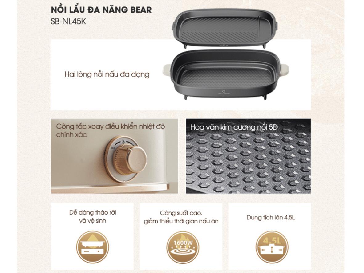 Thiết kế 2 khay cho trải nghiệm lẩu & nướng đồng thời