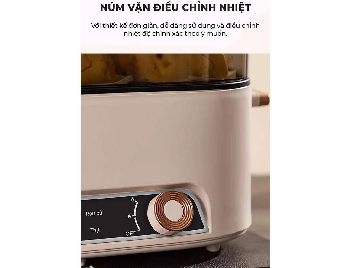 Thiết kế 2 tầng — nấu hai món cùng lúc