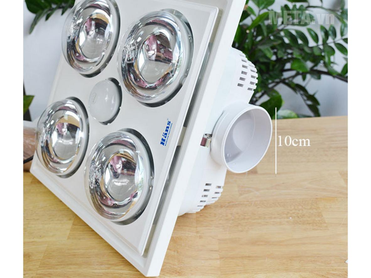 Kích thước mặt và lỗ khoét lắp đặt.