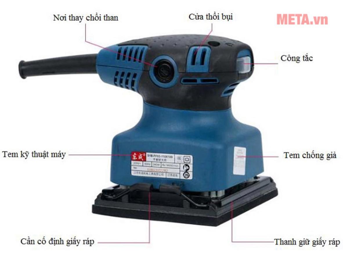 Thân máy nhỏ gọn, cầm nắm thoải mái cho công việc lâu dài.