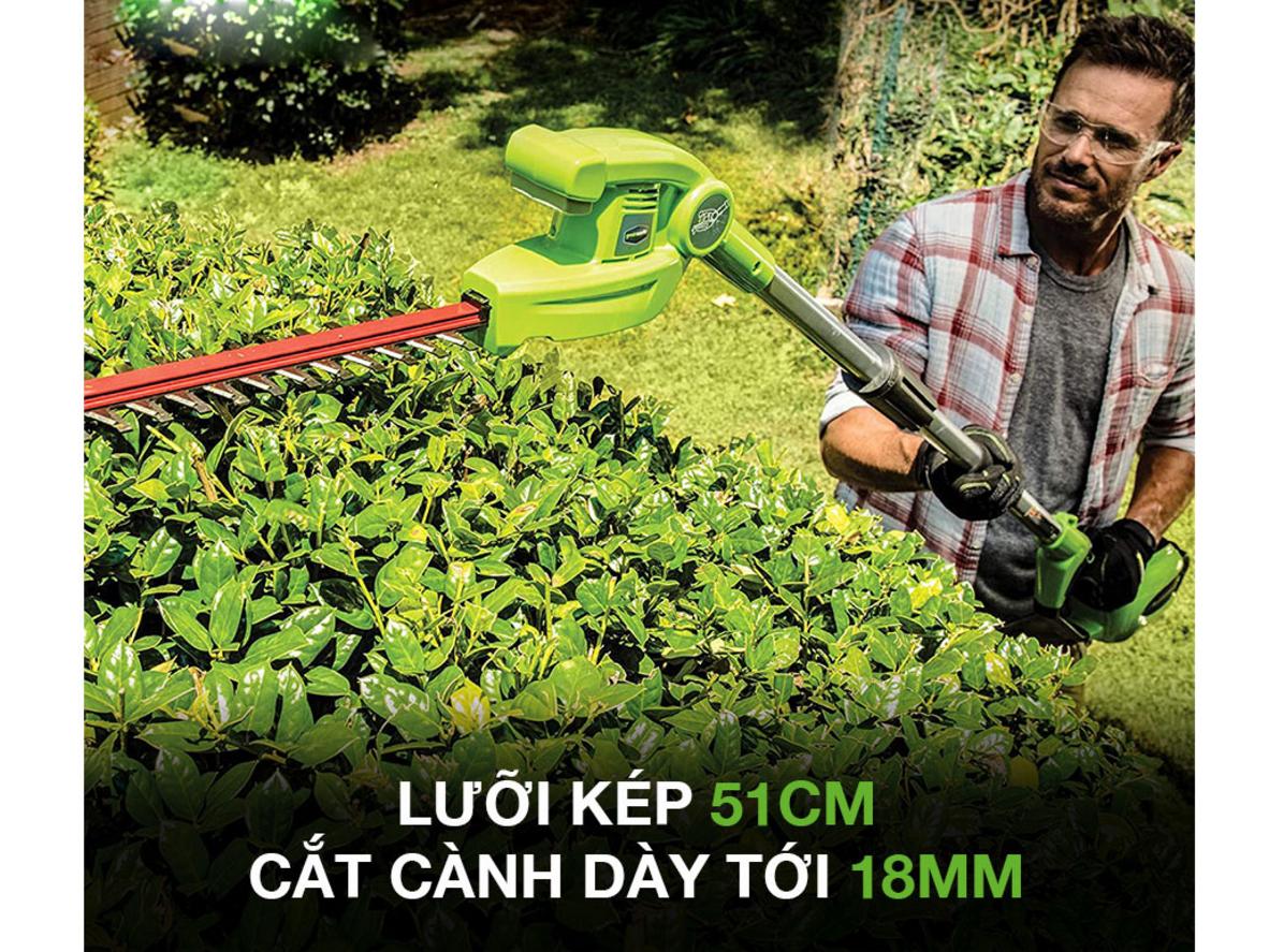 Thiết kế gọn nhẹ giúp thao tác dài không bị mỏi.