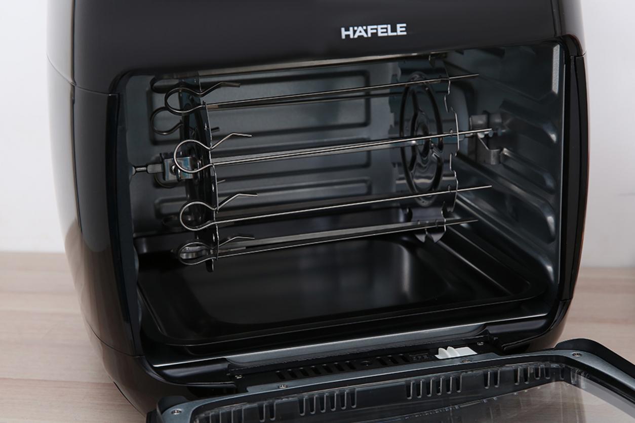 Vỏ PP, khoang inox, cửa kính chịu nhiệt, phụ kiện tháo rời